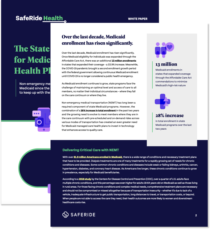 SafeRide White Paper How Benefit Provider Partnerships Provide the